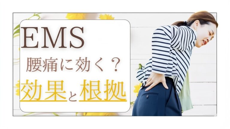 EMS腰痛に効く?効果と根拠