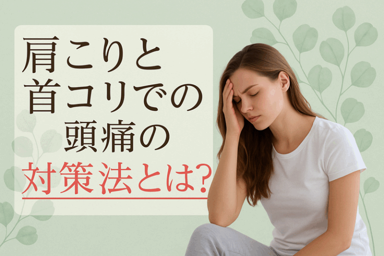 肩こりと首コリでの頭痛の対策法とは？