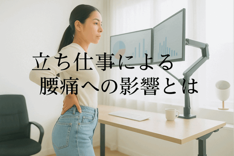 立ち仕事による腰痛への影響とは