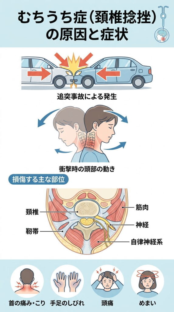むちうちの原因と症状