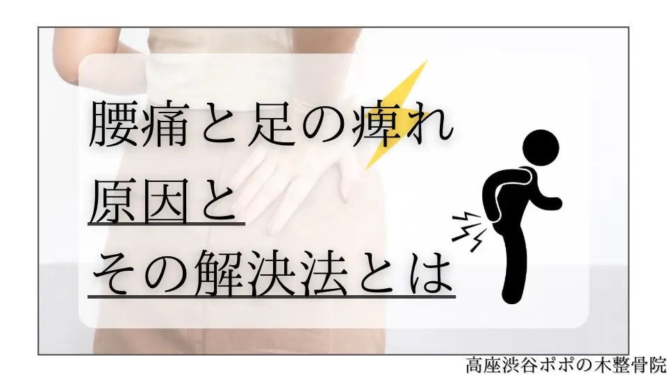 腰痛と足の痺れの原因、そしてその解決方法とは