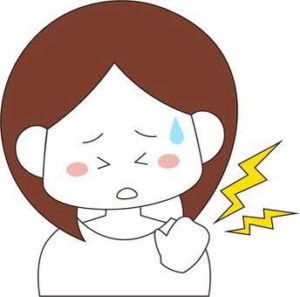 ストレートネックで悩んでいる女性のイメージ画像