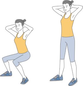 適切な運動やストレッチを行うことで身体の調子が上がっている人のイメージ画像