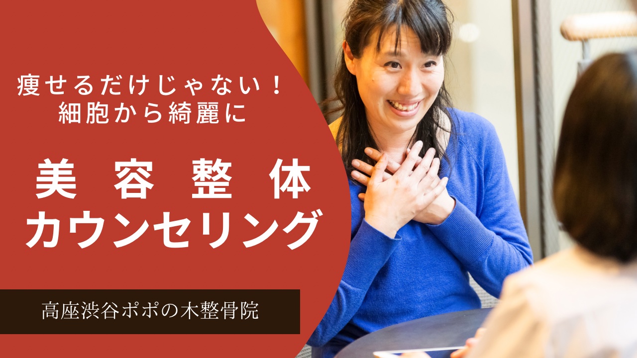 痩せるだけじゃない！細胞からきれいに　美容整体カウンセリング