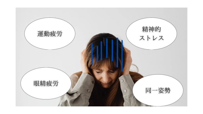 肩こりの主な原因についての画像