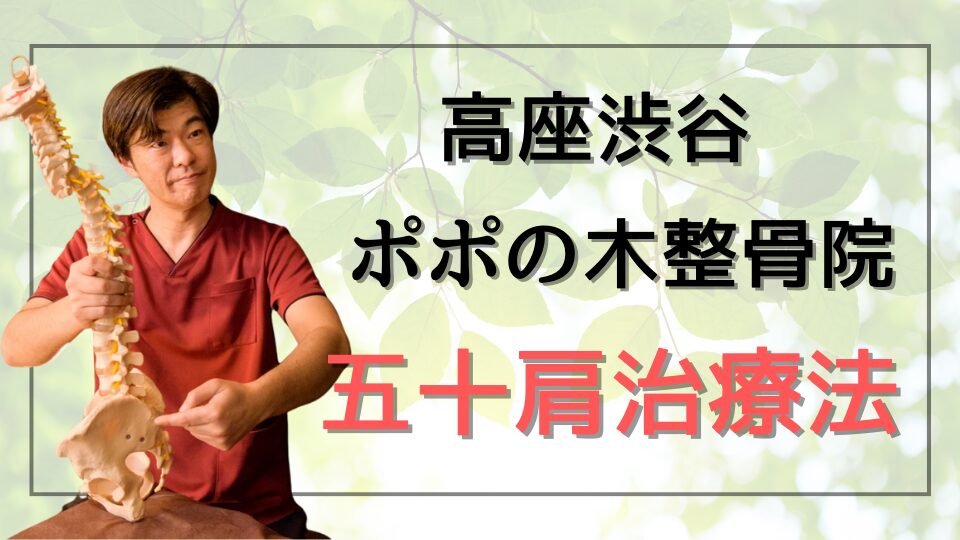 高座渋谷ポポの木整骨院の五十肩治療法