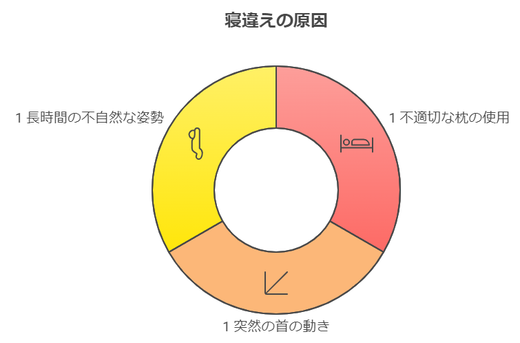 寝違えの原因の図解