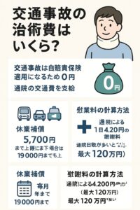 交通事故の慰謝料や休業補償の計算について