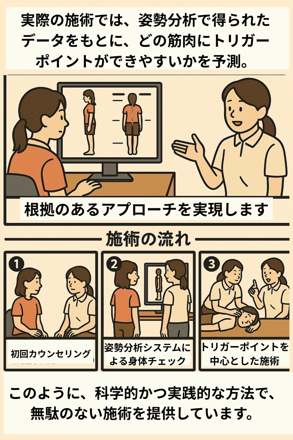 高座渋谷　整骨院　施術の流れ　イメージ画像