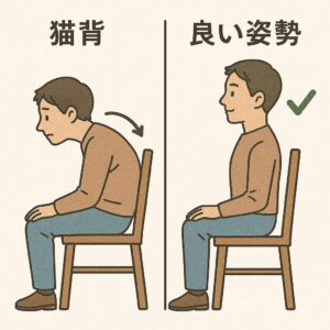 良い姿勢と猫背