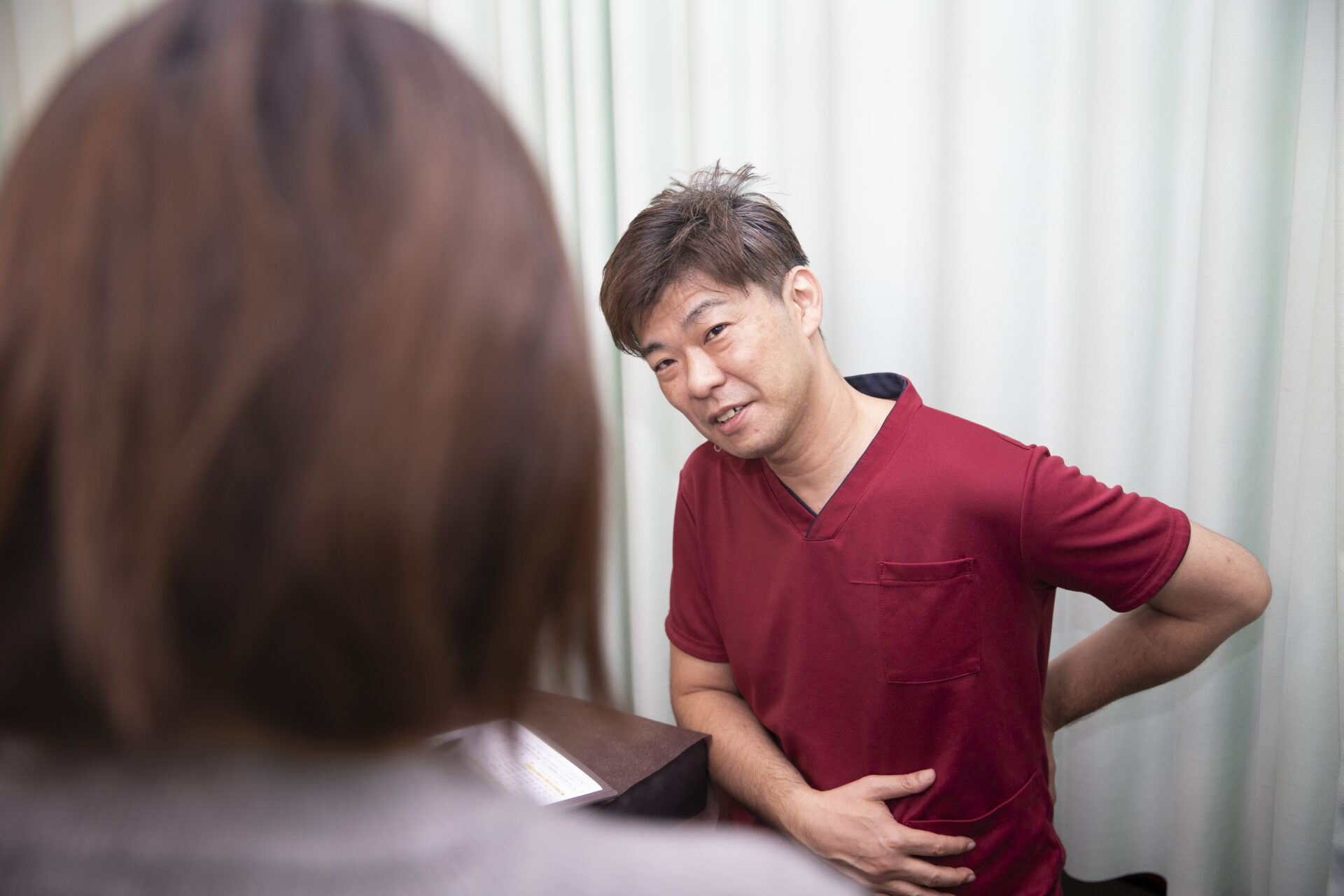 体幹トレーニング指導風景