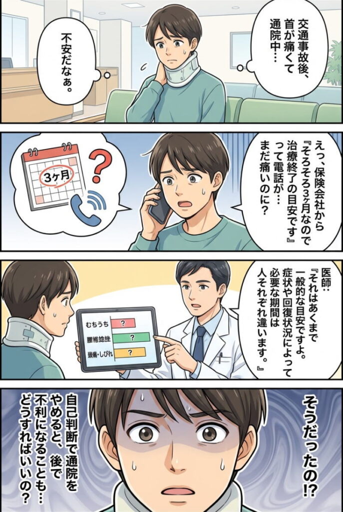 大和市の交通事故治療期間の目安と打ち切りへの対処法