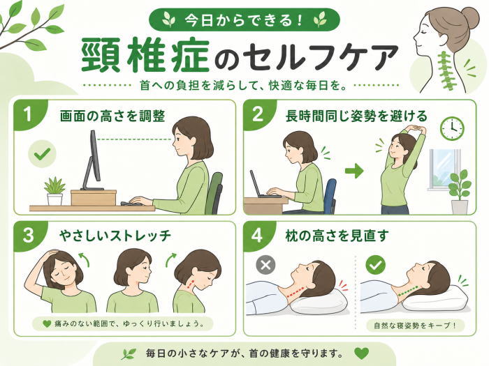 頸椎症でお悩みの方に気をつけていただきたいこと