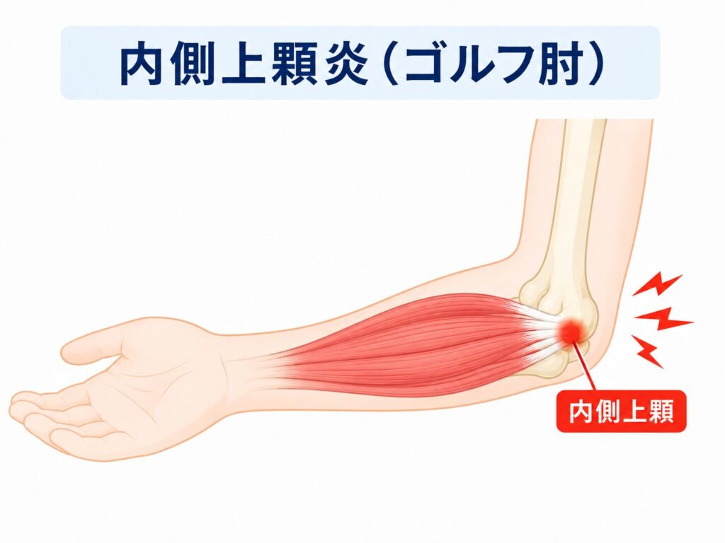 内側上顆炎(ゴルフ肘)