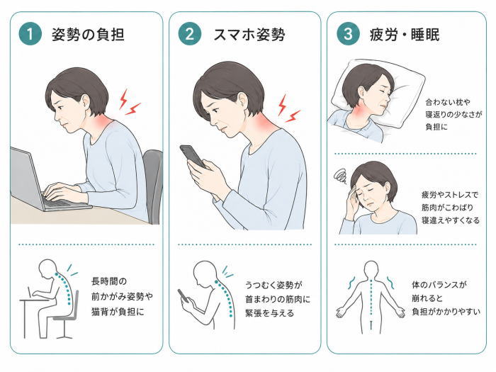 寝違えの原因