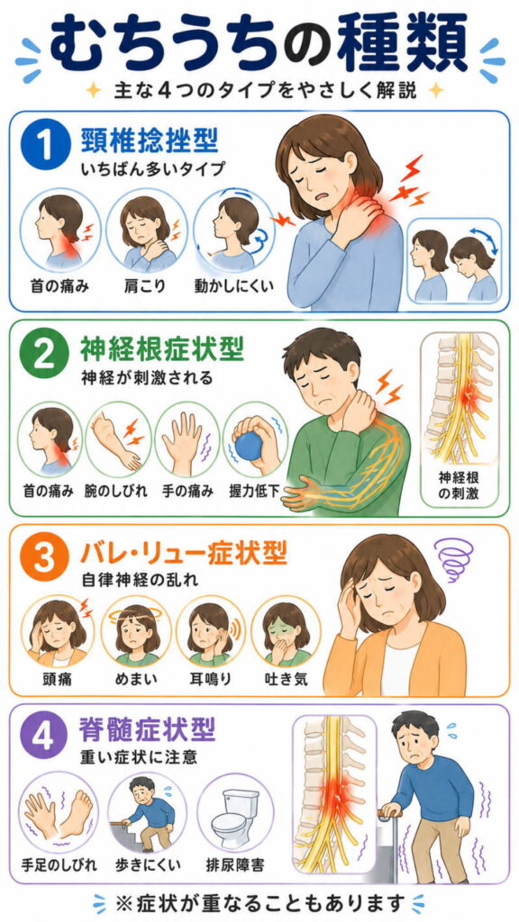 むち打ちの種類