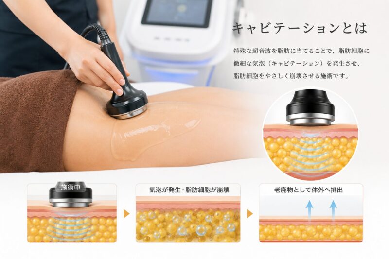 キャビテーション施術のイメージ